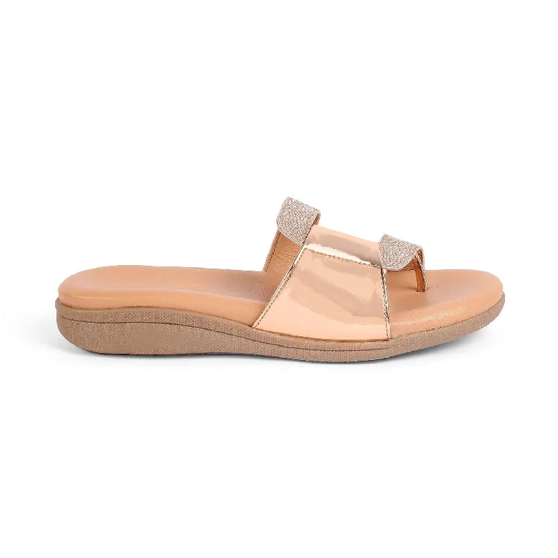 Bargains on wear Tresmode Bafila Champagne Women's Dress Flats