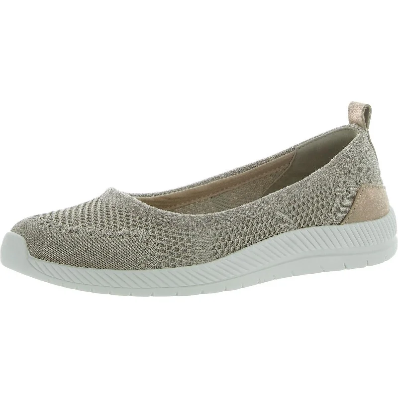 Easy Spirit Womens Glitz Metallic Slip On Slip-On Sneakers