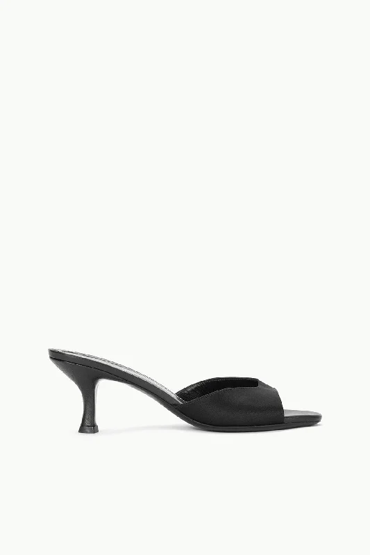 Durable Sports Sneakers BRIGITTE MULE | BLACK SATIN