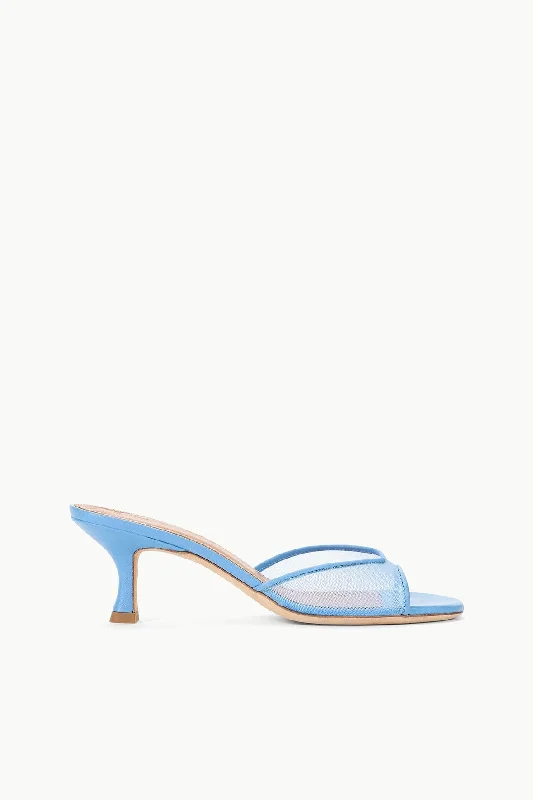 Comfortable Lace-Up Boots BRIGITTE MULE | STAUD BLUE MESH