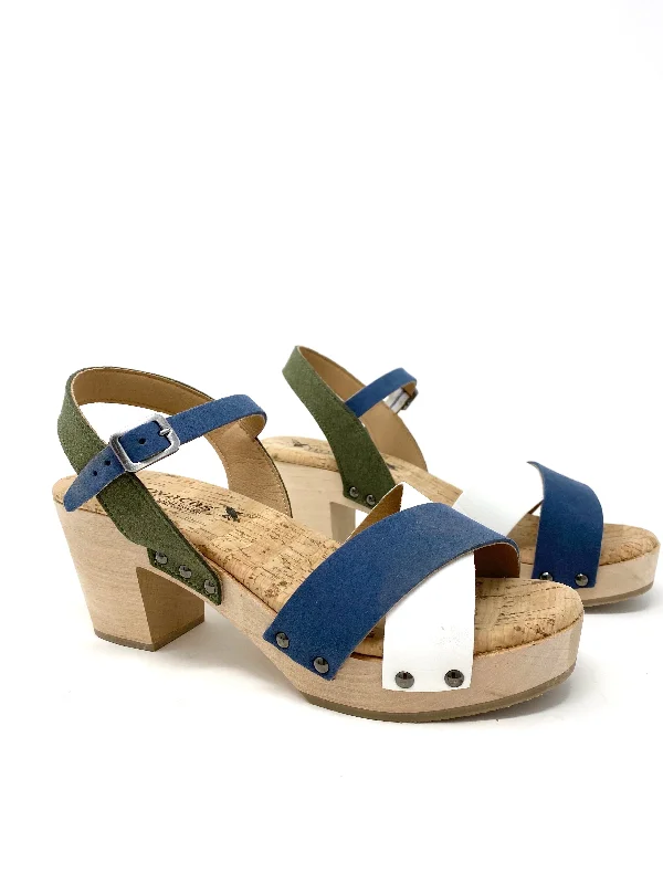 Comfortable Formal Footwear Chloe Clog in Multi from Novacas