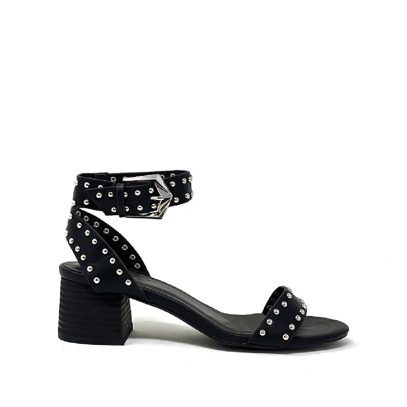 Fashionable Loafers For Sale Hayes Black Studded Sandals