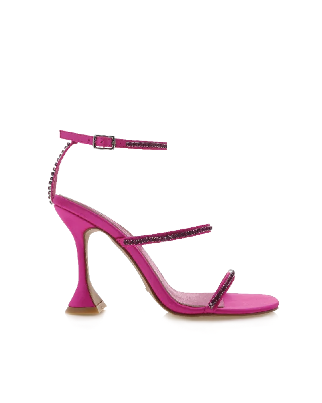 Casual Sandals For Sale ILYANA - FUCHSIA SATIN