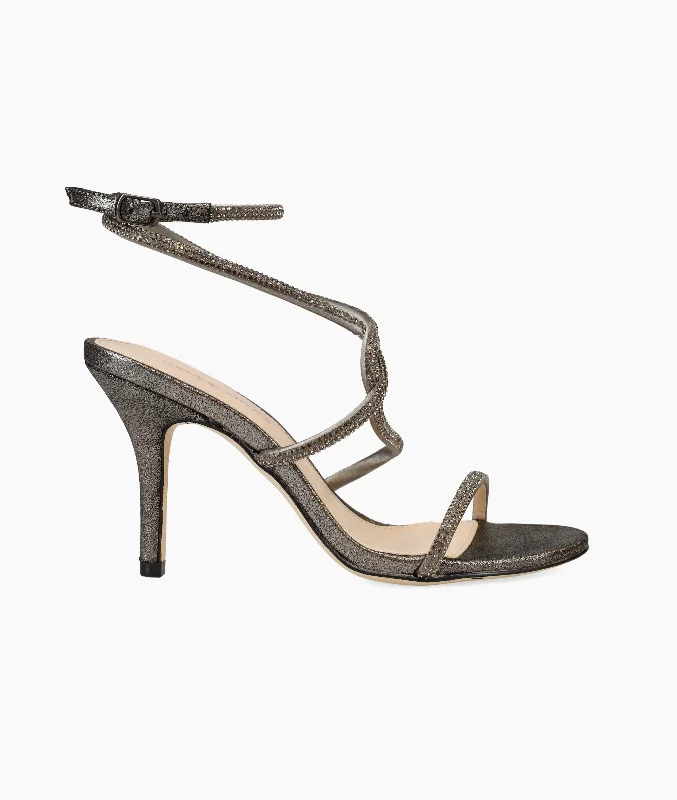 Trendy High Top Sneakers Kaleah High Heel - Pewter