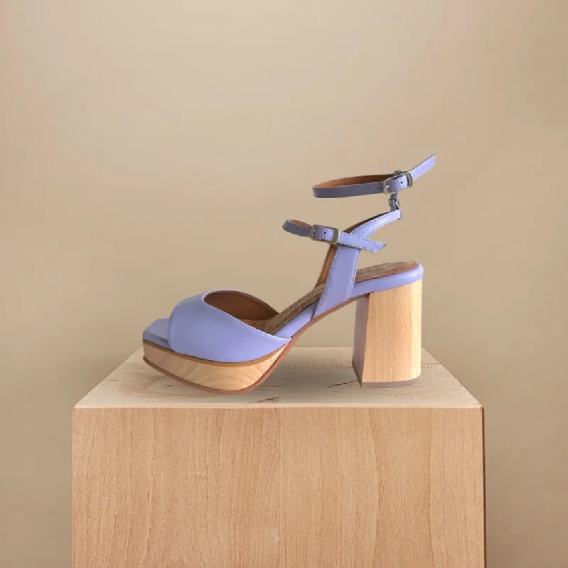 Casual Walking Boots Lola Platform Sandal in Lilac from Bhava