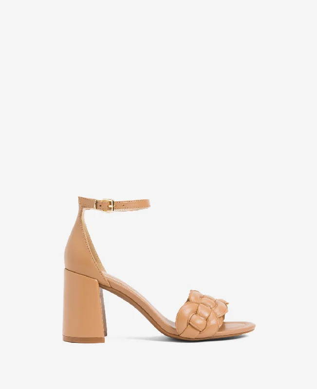 Comfortable Slippers Online Luisa Woven Heeled Sandal