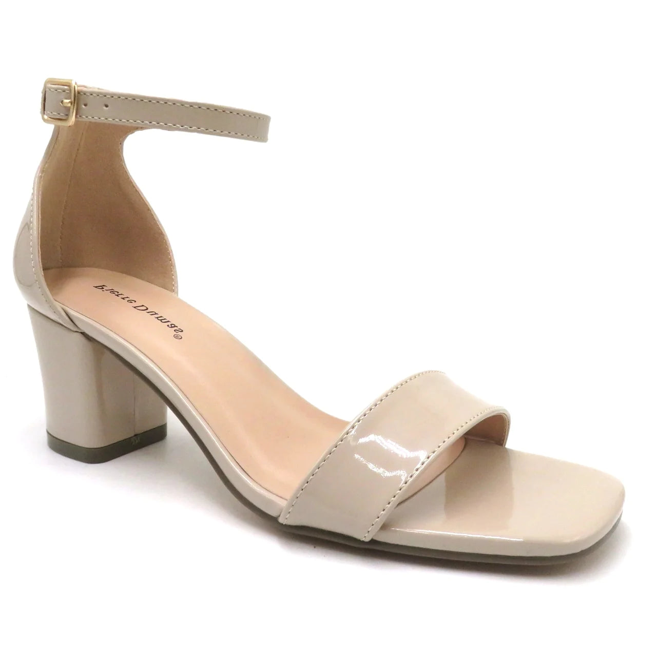 Cozy Casual Shoes Modern Strappy Nude Heels