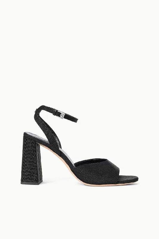 Leather Sandals For Sale SOLANGE HEEL | BLACK
