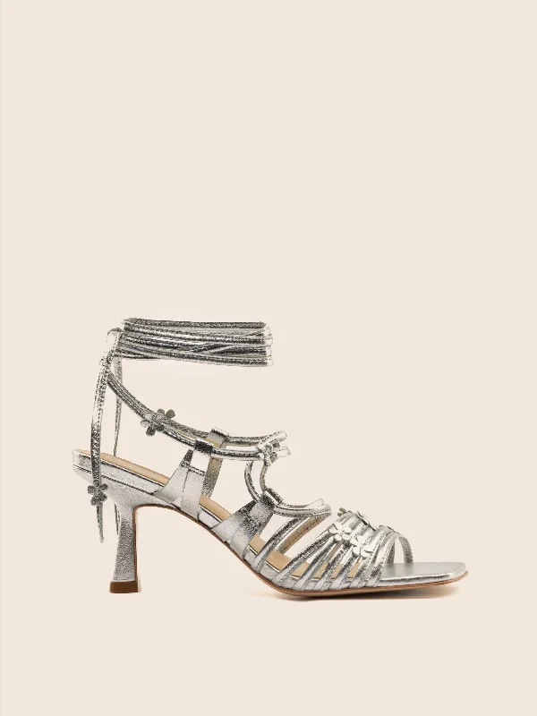 Summer Sports Shoes Vitoria Silver Heel