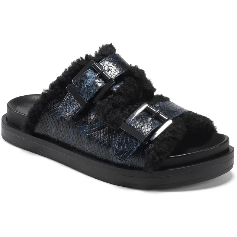 Comfortable Snow Sneakers Aerosoles Womens Olivia Leather Slip On Slide Sandals