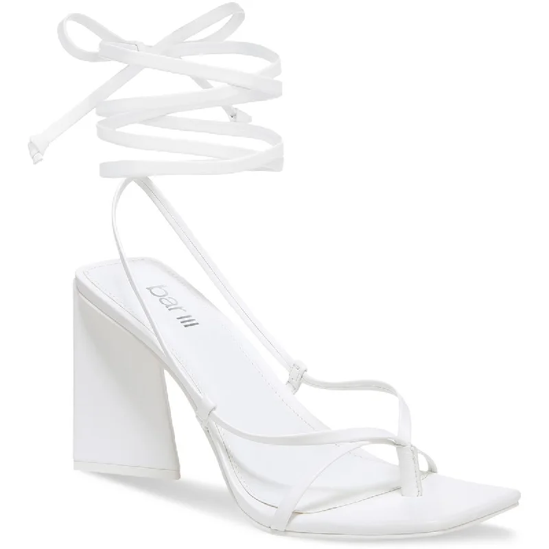 Summer Sports Shoes Bar III Womens AURORAA Faux Leather Strappy Block Heel