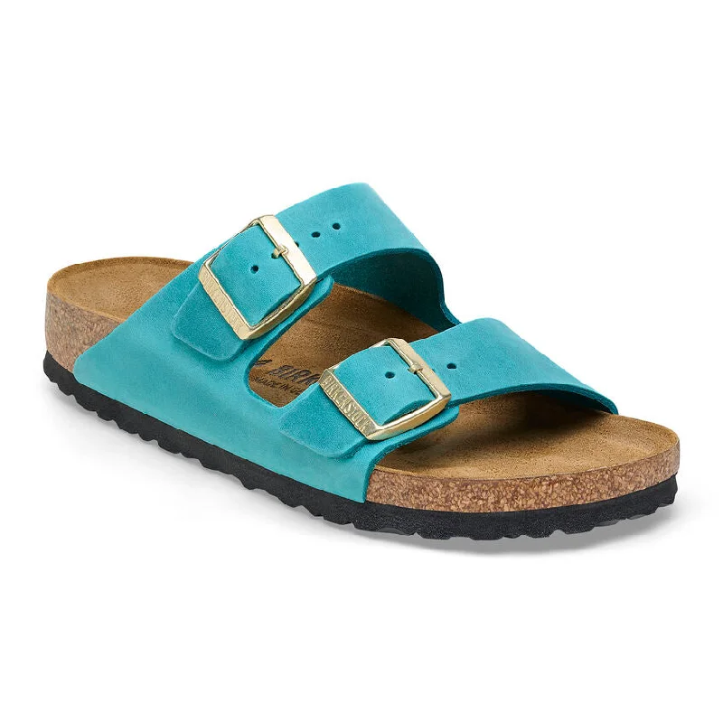 Women’s Flats For Work 'Birkenstock' Women's Arizona Oiled Leather Sandal - Biscay Bay