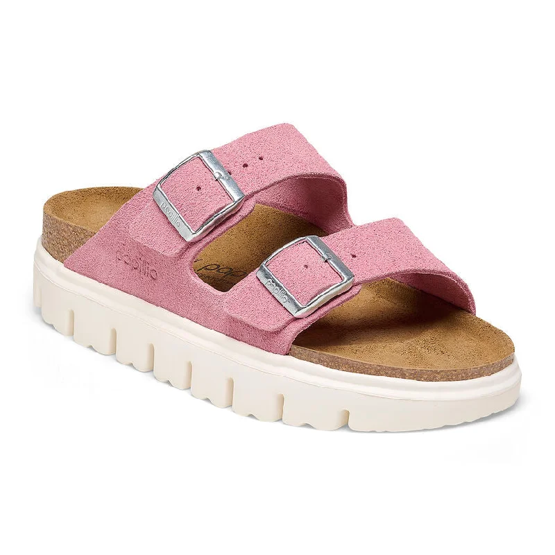 Stylish Women’s Boots 'Birkenstock' Women's Arizona Chunky Suede Leather Sandal - Candy Pink