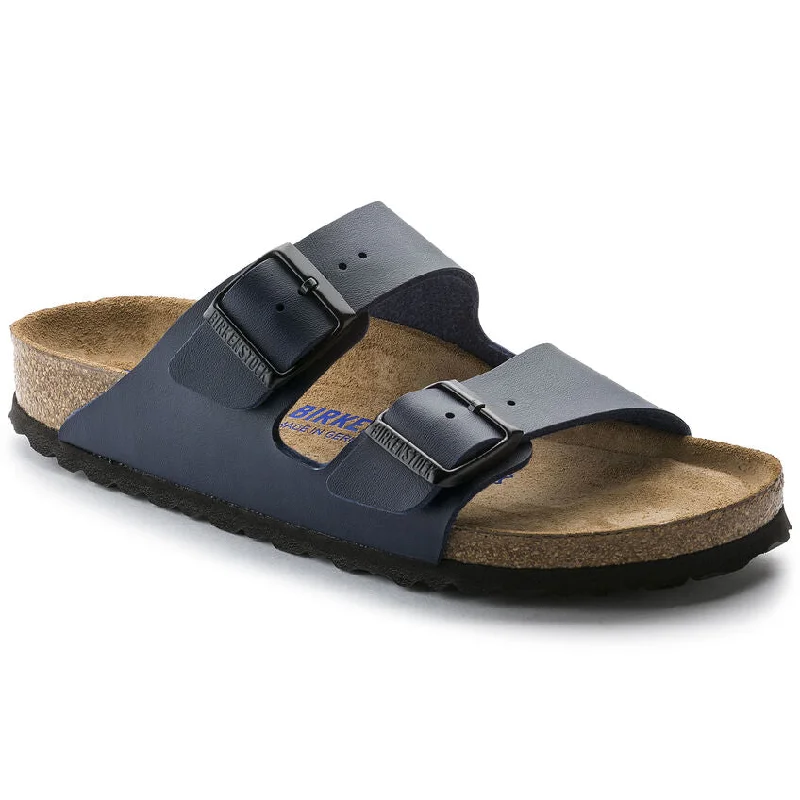 Comfortable Shoes For Work 'Birkenstock' Women's Arizona Birko-Flor® Sandal - Blue