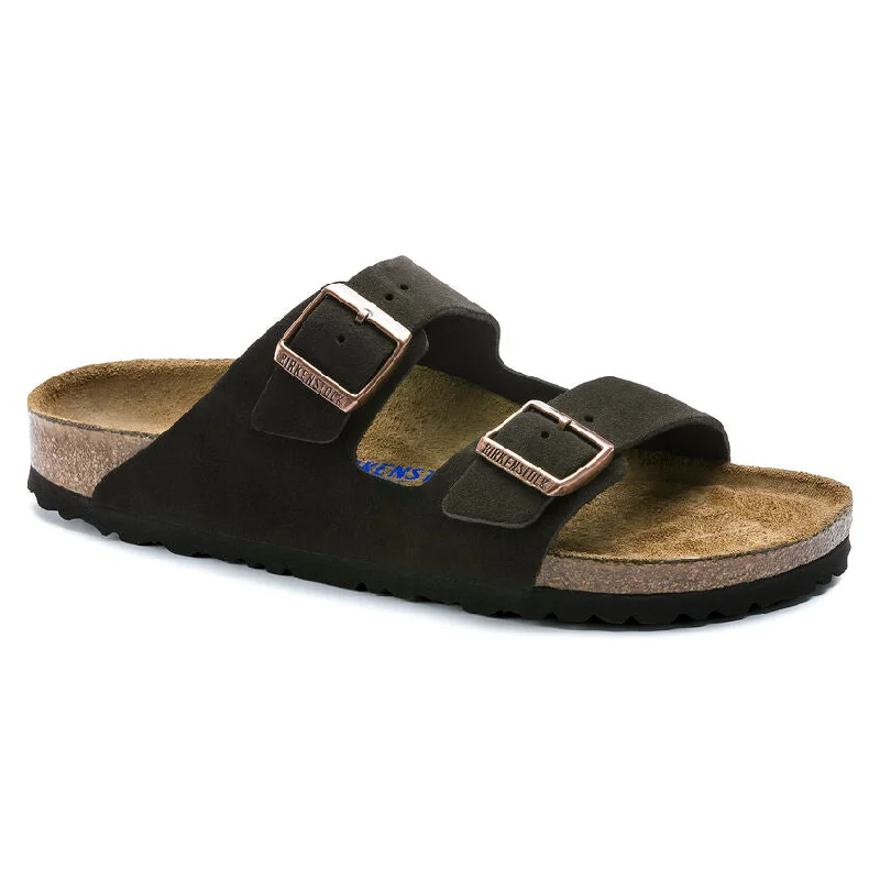 Women’s Comfort Sandals 'Birkenstock' Women's Arizona Suede Leather Sandal - Mocha