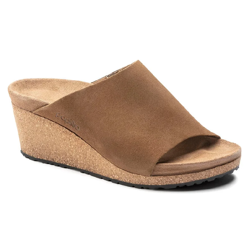 Women’s Slip-On Boots 'Birkenstock' Women's Namica Suede Leather Wedge Sandal - Tea