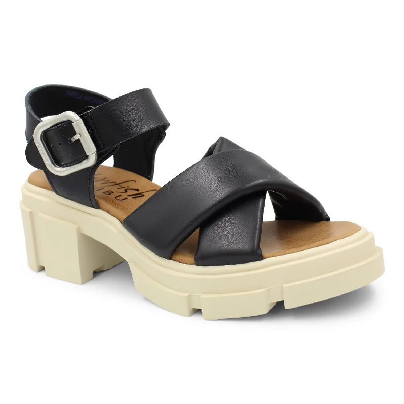 Women’s Slip-On Shoes 'Blowfish Malibu' Women's Comilla Sandal - Black Far Out / Dyecut