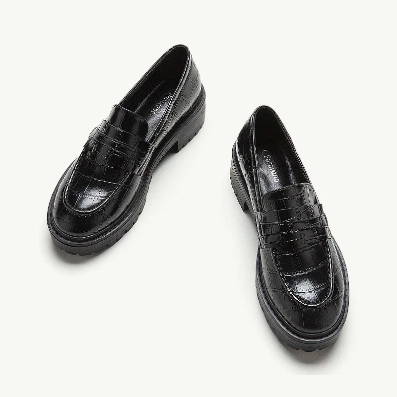 Best Walking Shoes Crozzling Platform Loafers (Laura)