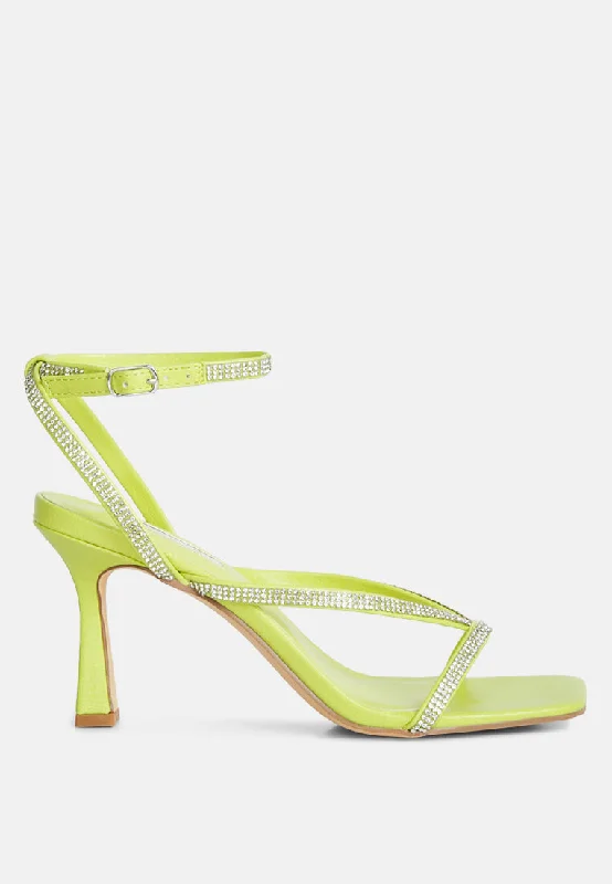 Women’s Hiking Sneakers Crush It Diamante Mid Heel Sandal