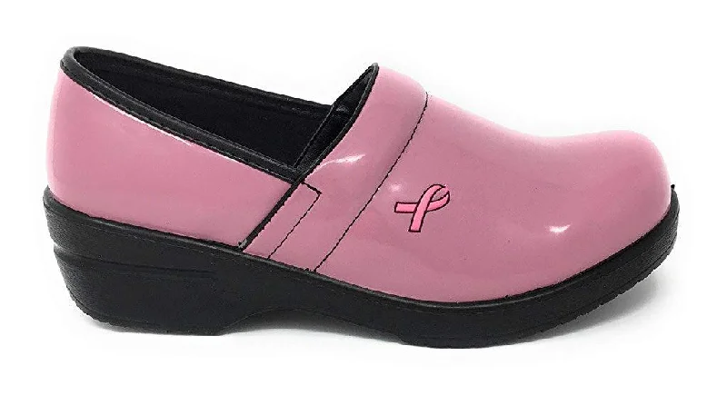 Comfortable Flats For Work DANNIS2517 - PINK NURSING SHOE (BREAST CANCER AWARENESS)