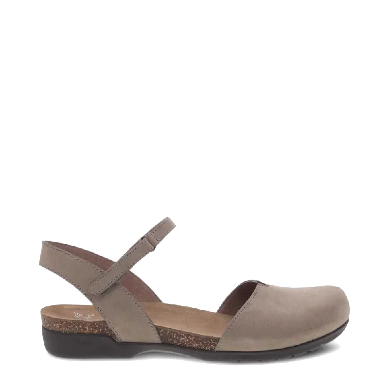 Women’s Dress Shoes Dansko Women's Rowan Closed Toe Sandal in Stone