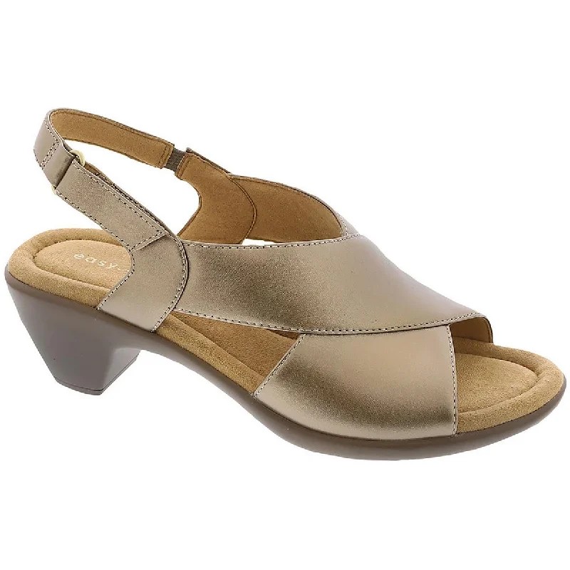 Cozy Casual Shoes Easy Spirit Womens CHANTAL Comfort Insole Faux Leather Heels