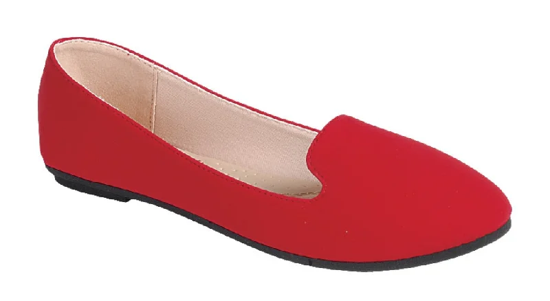 Leather Casual Shoes FLEXIBLE52 - RED