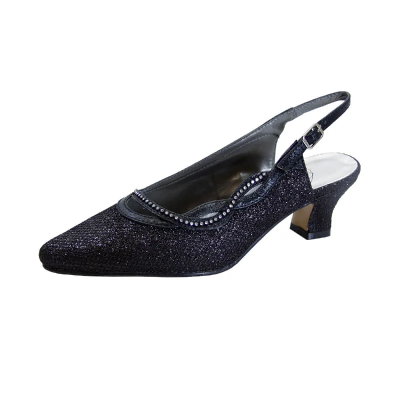 Warm Winter Boots FLORAL Bonita Women's Wide Width Slingback Dress Pumps
