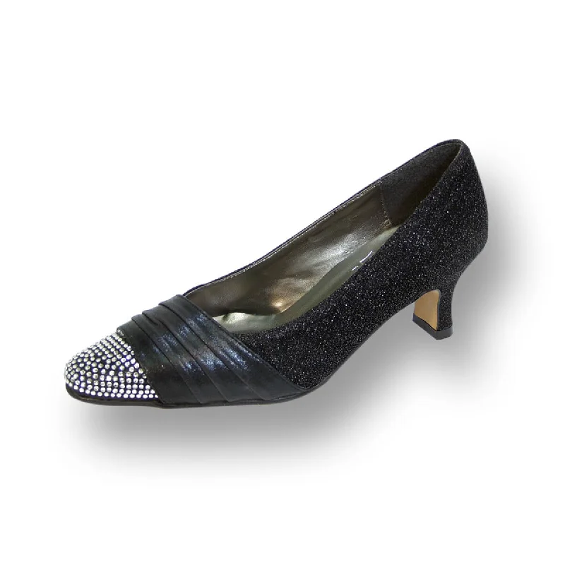 Women’s Slip-On Flats FLORAL Dolly Women's Wide Width Glittery Metallic Dress Pumps