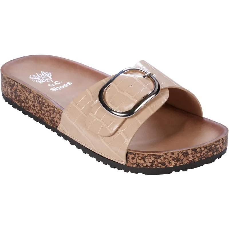 Breathable Hiking Boots GC Shoes Womens Luna Faux Leather Slide Sandals