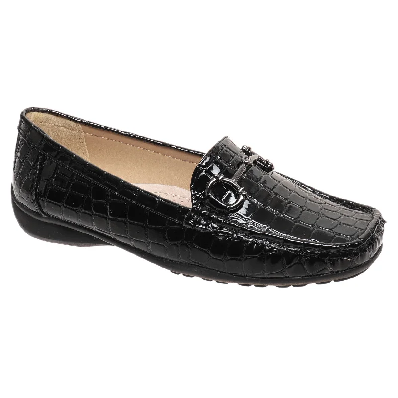 Comfortable Slippers For Home HAZEL39 - BLACK CROC