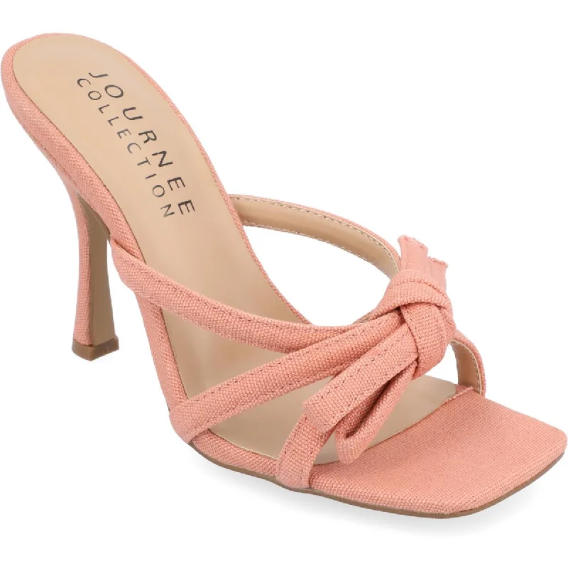 Comfortable Slippers Online Journee Collection Womens Cilicia Canvas Heels