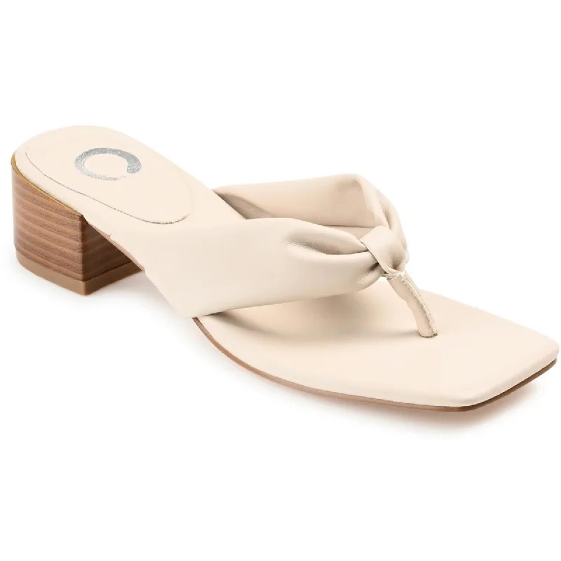 Outdoor Athletic Shoes Journee Collection Womens Faux Leather Thong Sandals
