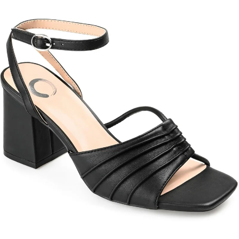 Stylish Winter Footwear Journee Collection Womens Shillo Faux Leather Ankle Strap