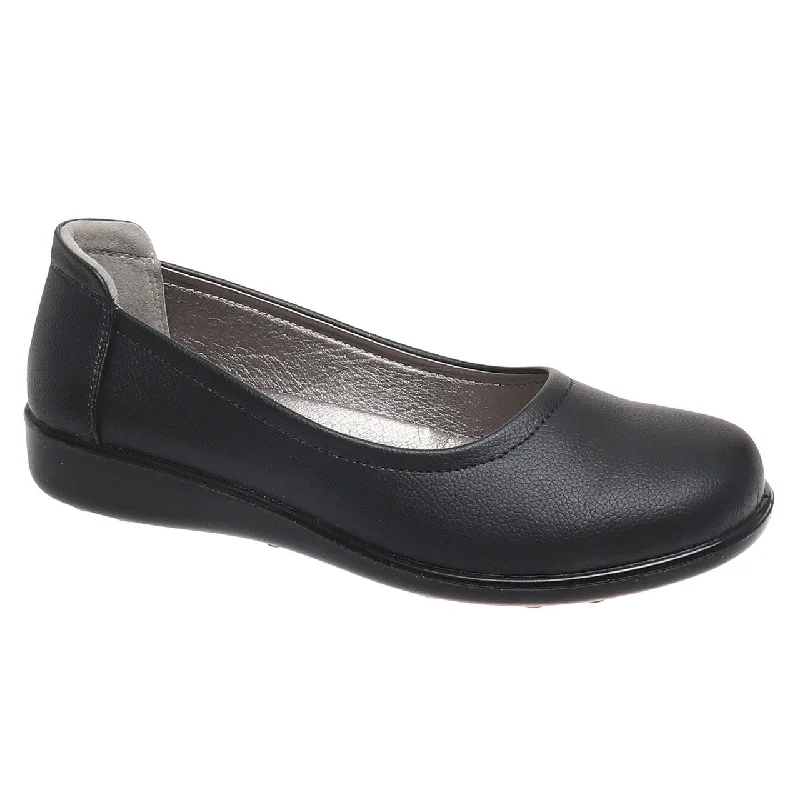 Comfortable Platform Boots LIBBY56 - BLACK