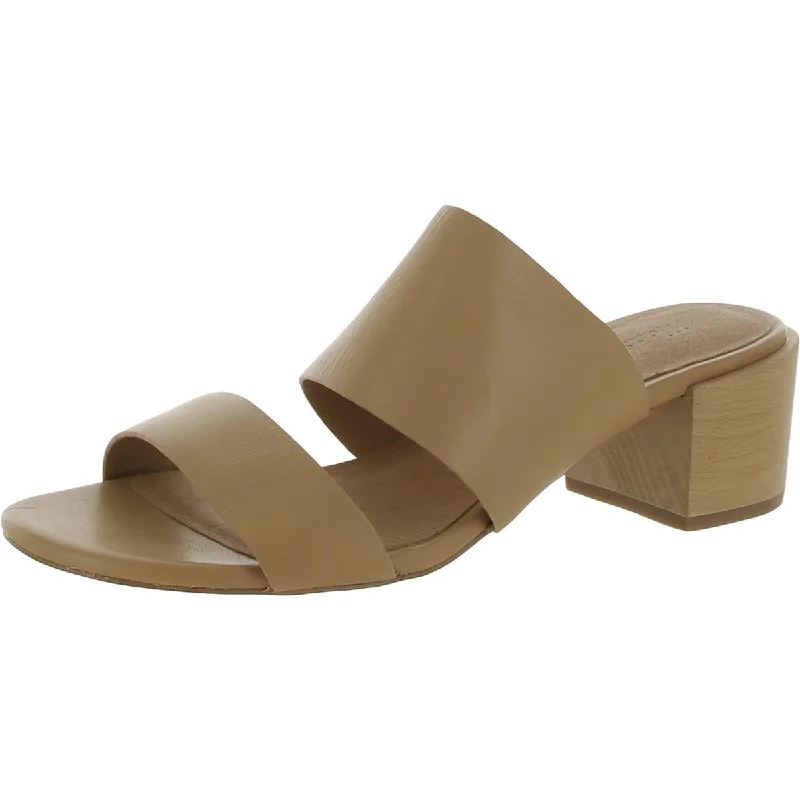 Comfortable Formal Footwear Madewell Womens Cushioned Footbed Leather Block Heel
