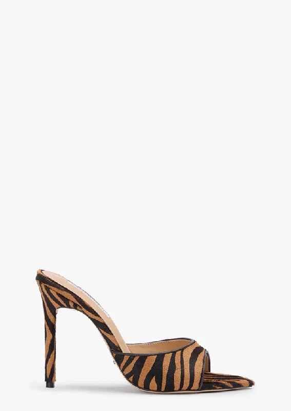 Leather Women’s Shoes Malibu Brown Zebra