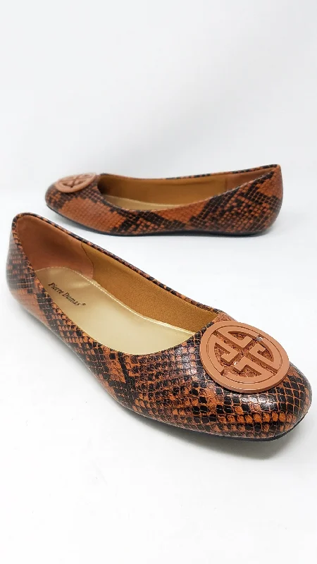Warm Winter Boots MONI55 - TAN SNAKE