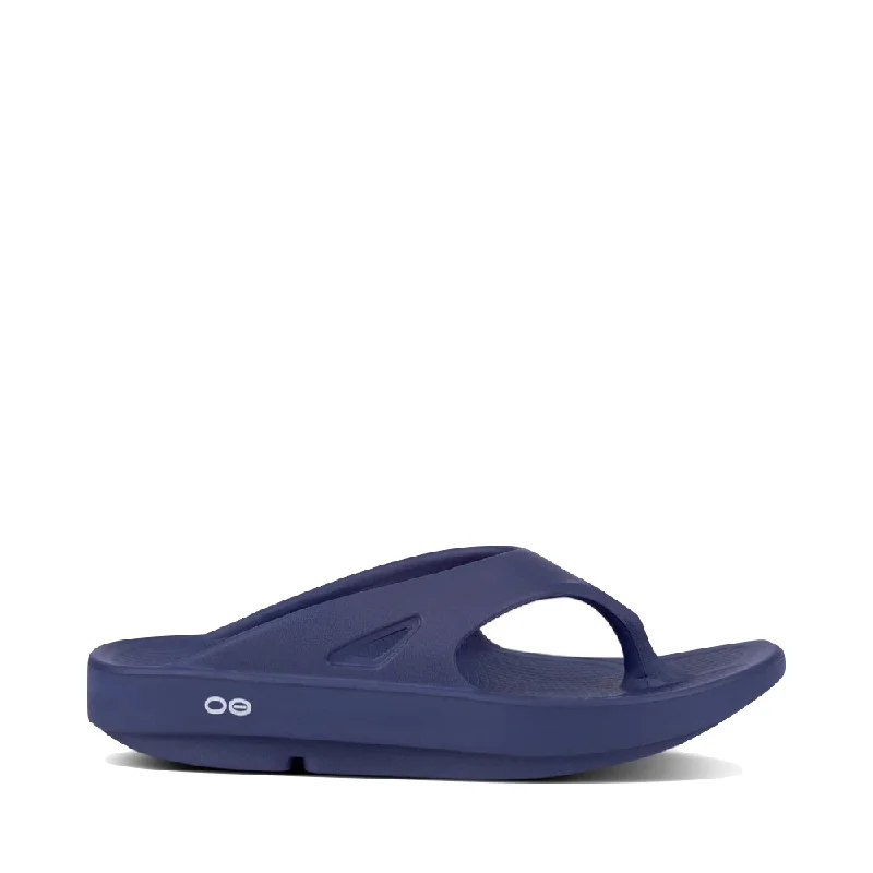 Women’s Snow Boots OOfos OOriginal Thong Sandal in Navy