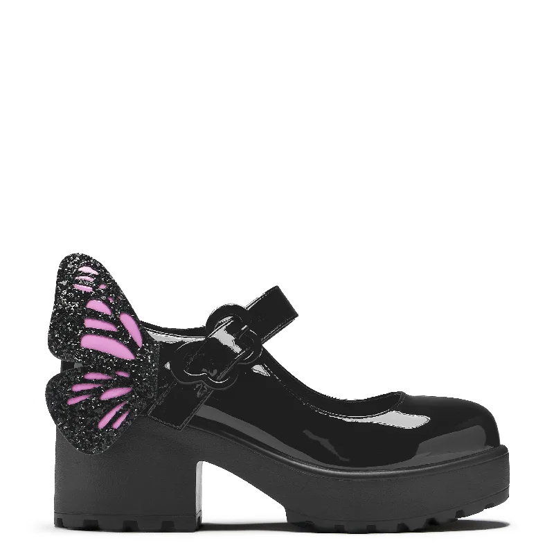 Comfortable Heeled Shoes Tira Black Mary Janes ‘ Evil Fairy Edition’