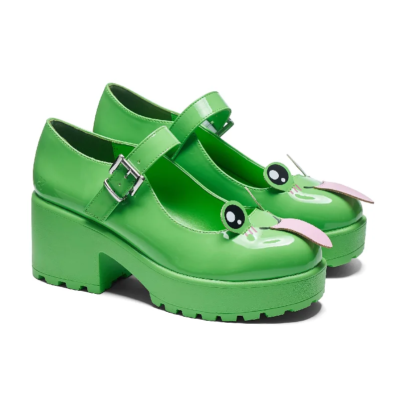 Comfortable Slippers Online Tira Mary Jane Shoes ‘Cheeky Frog Edition’