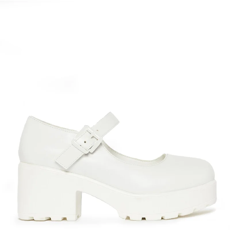 Vintage Boots Collection Tira Mary Jane Shoes 'White Washout Edition'