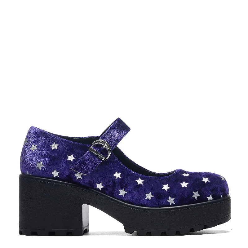 Best Hiking Boots For Winter Tira Spellbound Purple Mary Janes 'Celestial Dusk Edition'