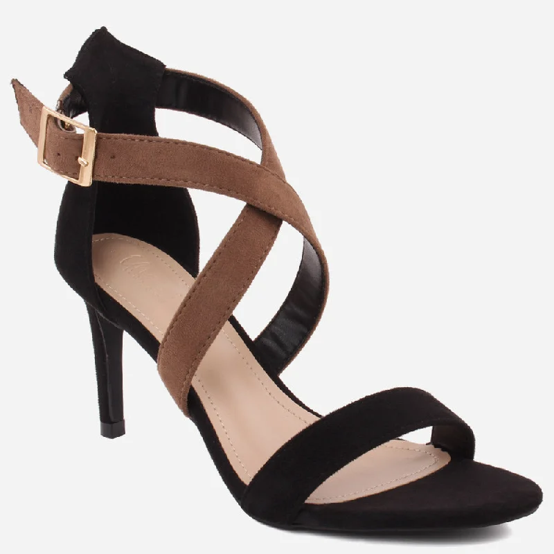 Comfortable Dress Flats Women "JACK" Open Toe Stiletto Heel Sandals