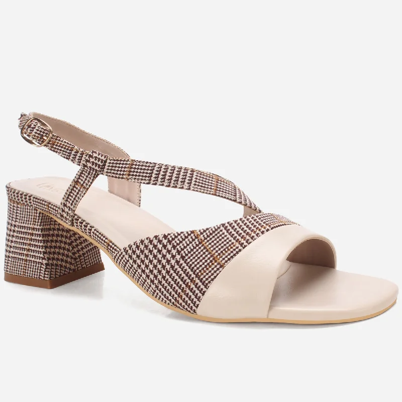 Women’s Slip-On Flats Women "MAEVE" Diagonal Strap Heel Sandals