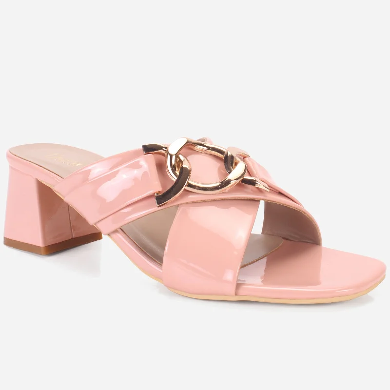 Comfortable Loafers For Women Womens "LINNLY" Block Heeled Sandals