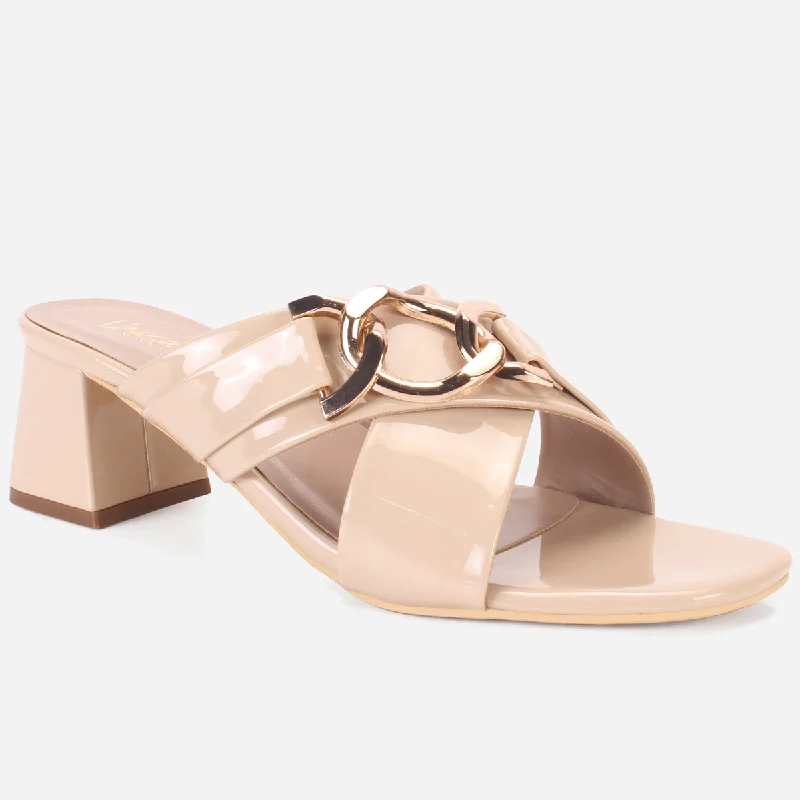 Casual Snow Shoes Womens "LINNLY" Block Heeled Sandals