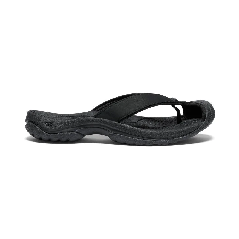 Leather Women’s Shoes Women's Waimea Leather Flip-Flop  |  Black/Black