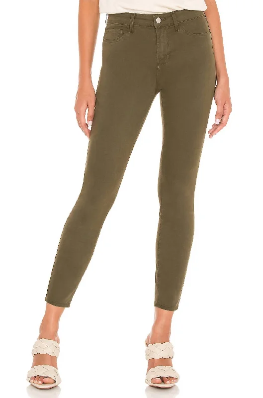 Women’s Evening Gowns Online Margot High Rise Skinny Pant In Olive Night