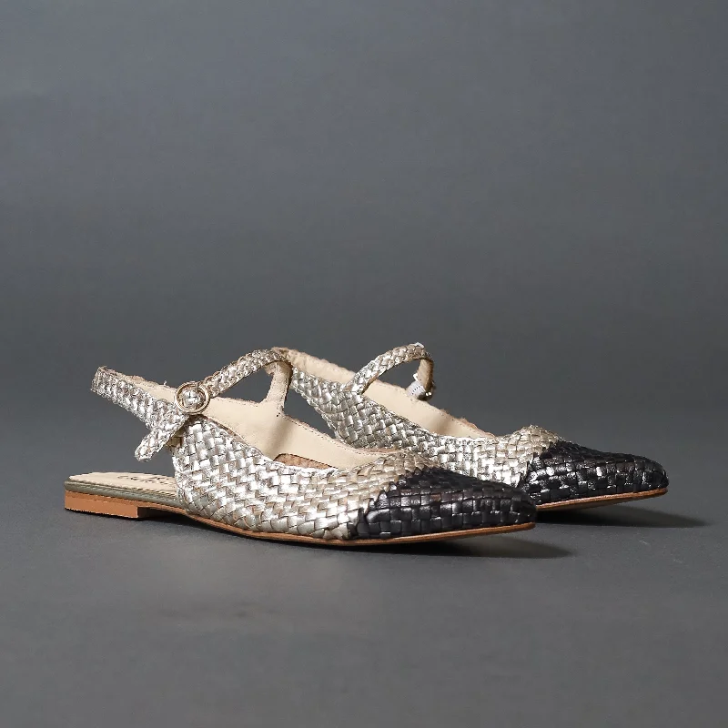 Casual Running Sneakers 23225 Silver-Black